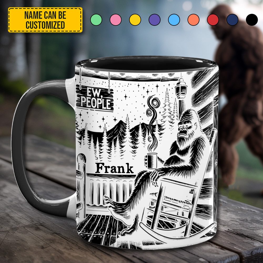Bigfoot Accent Mug - Personalized Accent Mug - Image 2