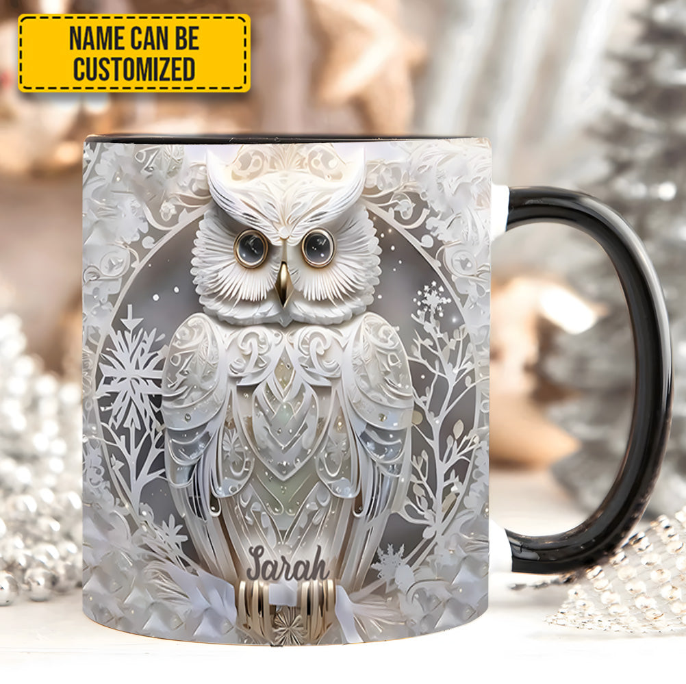 Love Owl - Personalized Accent Mug - Image 4