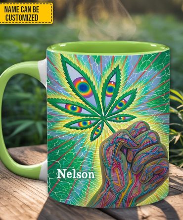 Psychedelic Power - Personalized Weed Accent Mug