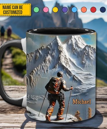 King Of The Climb – Personalized Accent Mug