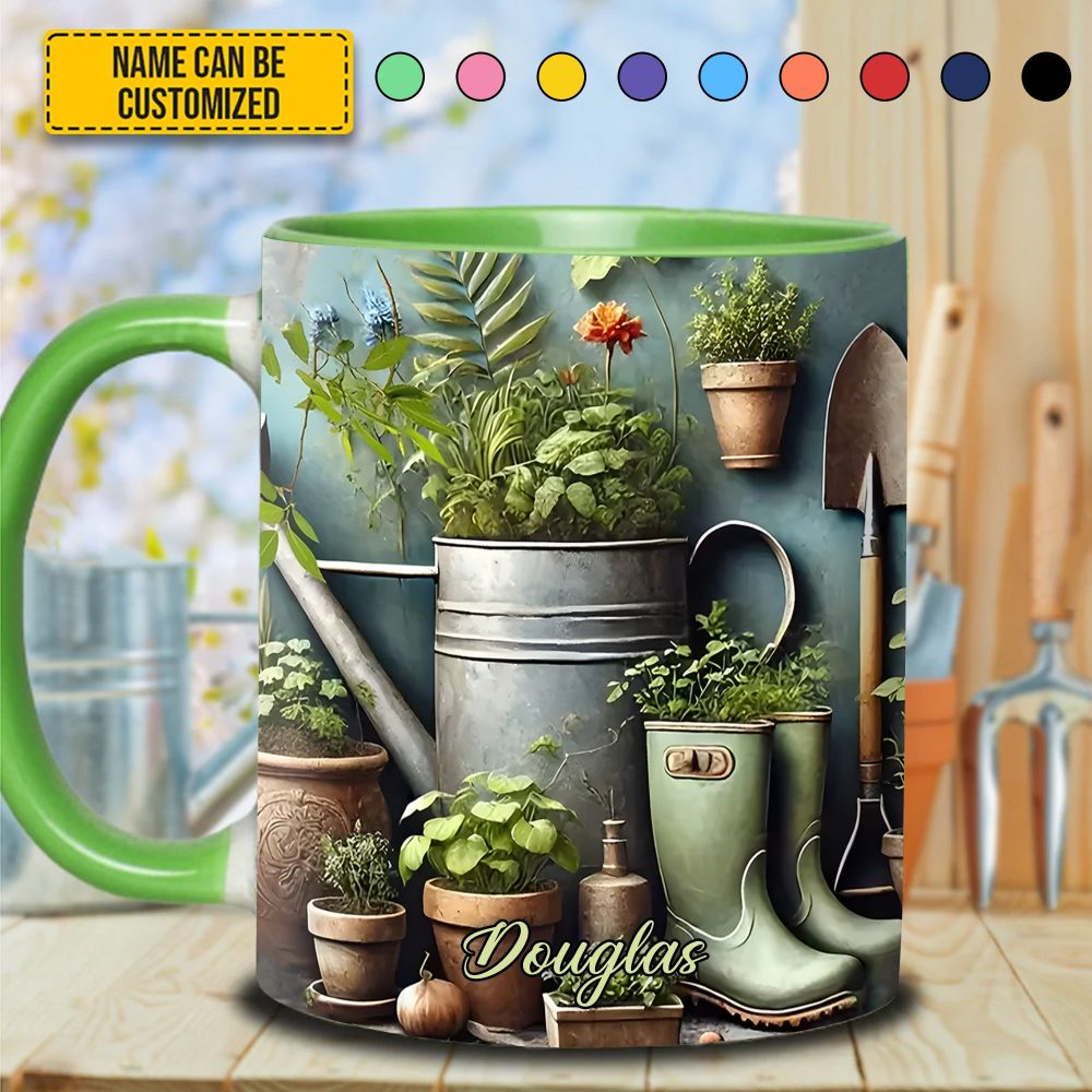 Garden Plant - Personalized Gardening Accent Mug - Image 3