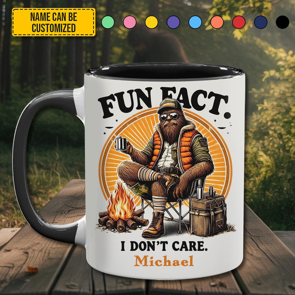 Chill & Don’T Care – Personalized Sasquatch Accent Mug - Image 4