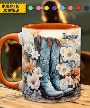 Country Girl - Personalized Accent Mug