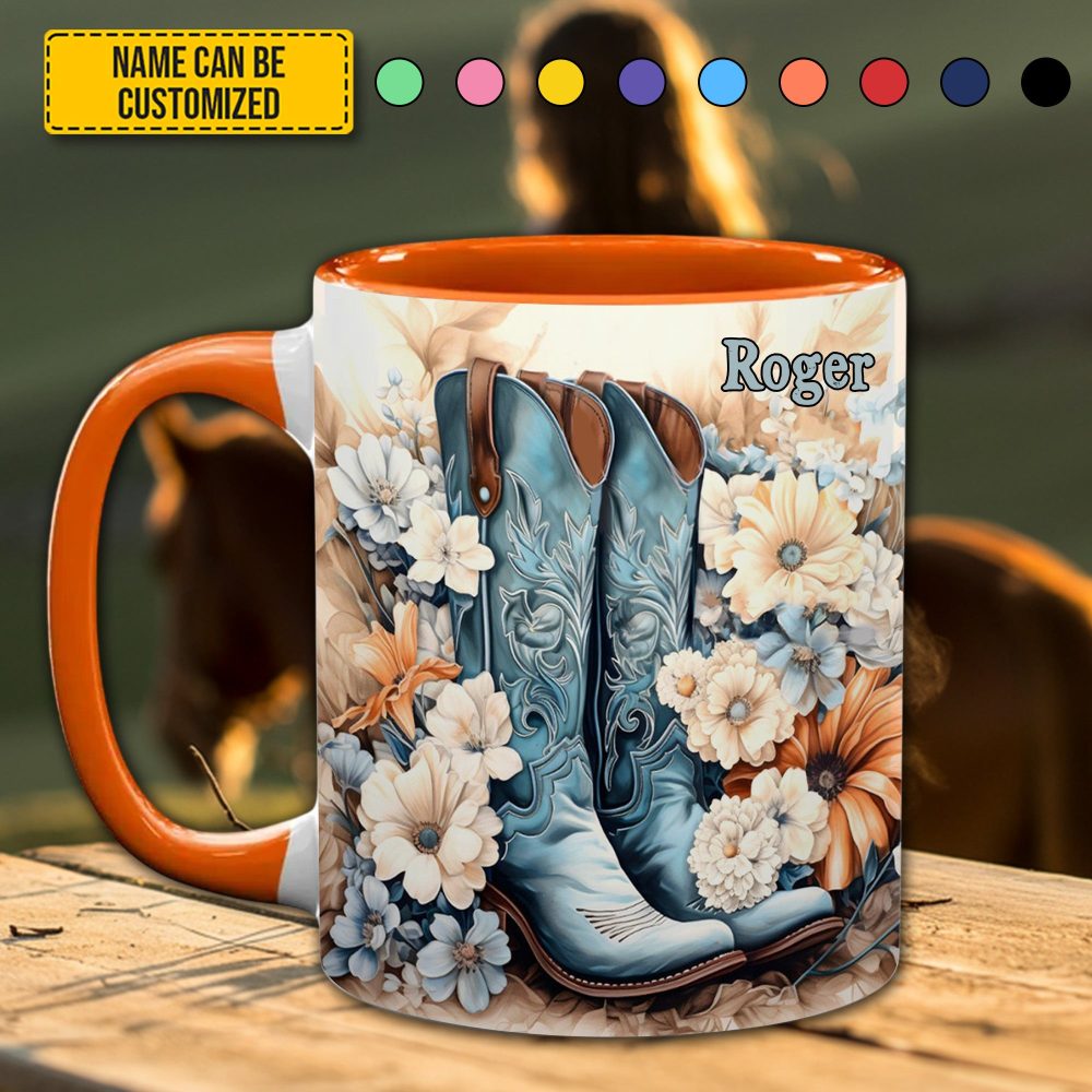 Country Girl - Personalized Accent Mug