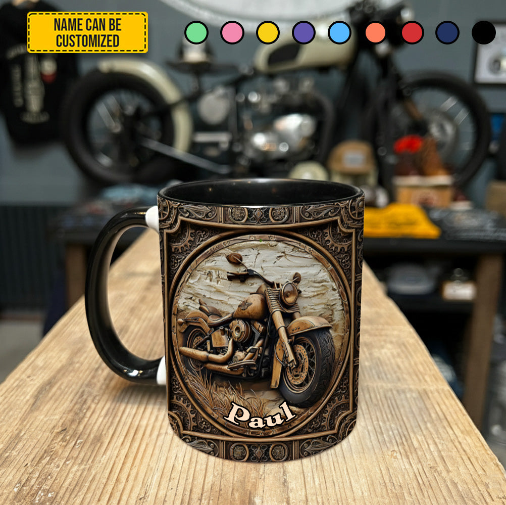 Biker Accent Mug - Personalized Biker Accent Mug - Image 4
