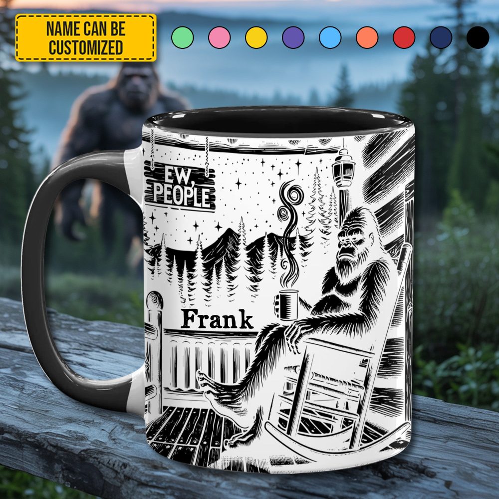 Bigfoot Accent Mug - Personalized Accent Mug - Image 3