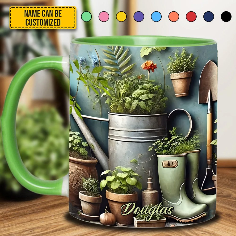 Garden Plant - Personalized Gardening Accent Mug