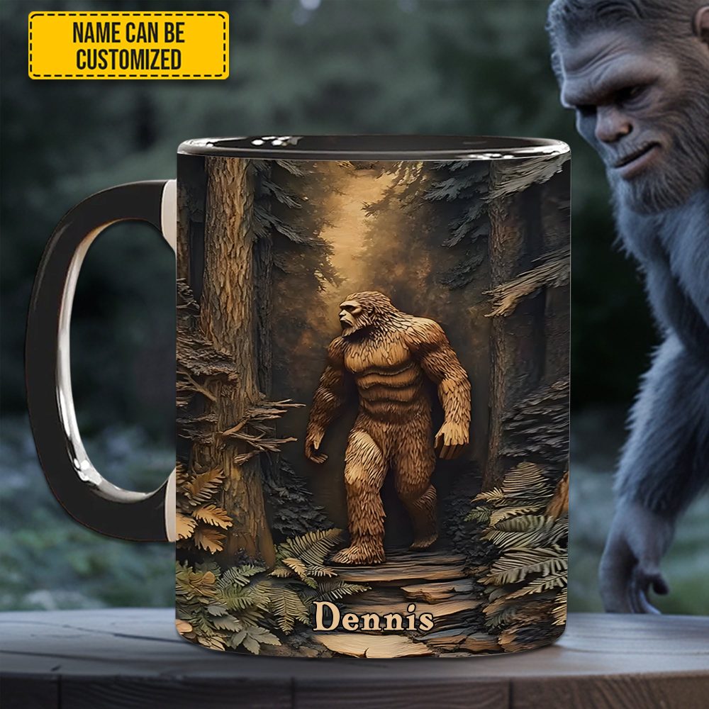Legend In The Trees – Personalized Sasquatch Accent Mug - Image 3
