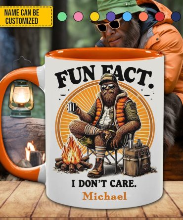 Chill & Don’T Care – Personalized Sasquatch Accent Mug