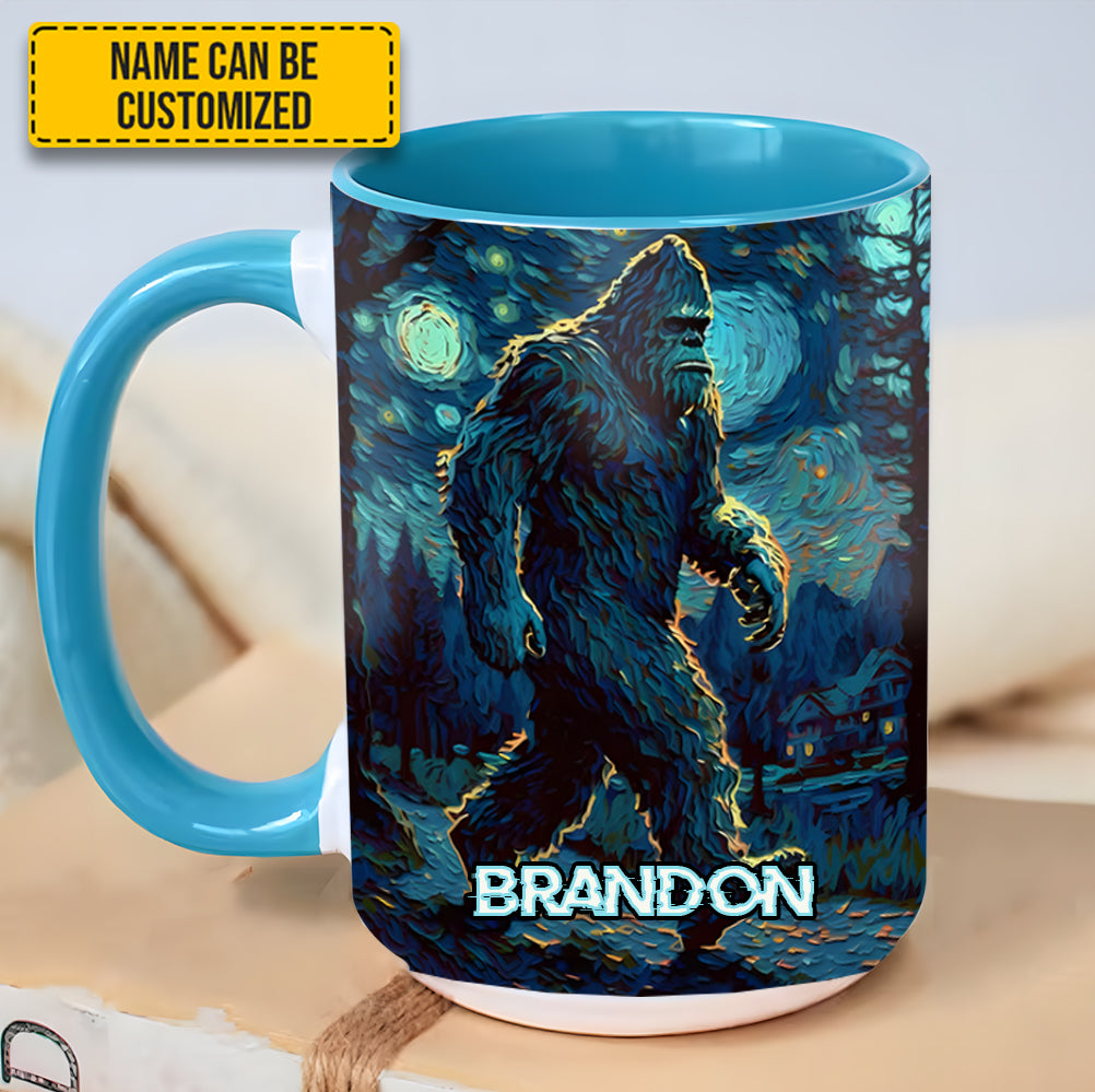 Night Walker - Personalized Bigfoot Accent Mug - Image 12