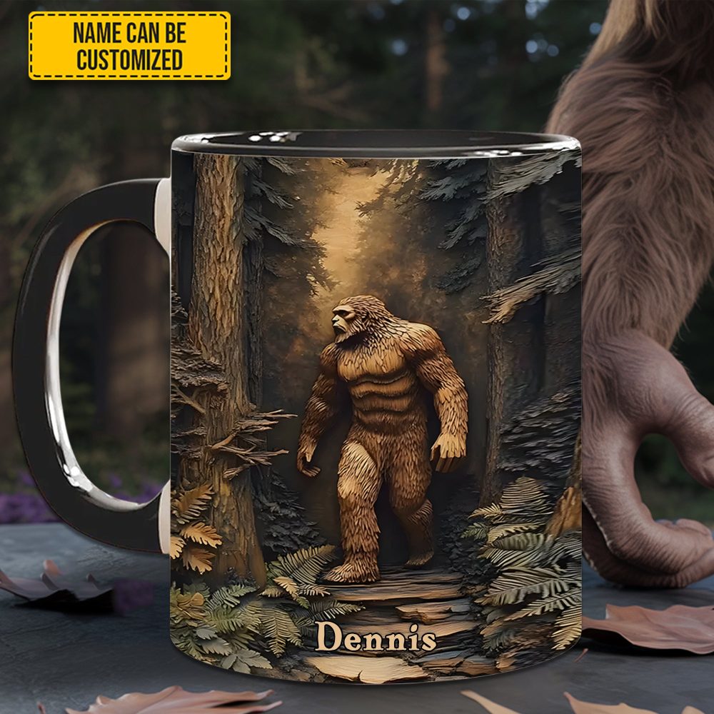 Legend In The Trees – Personalized Sasquatch Accent Mug - Image 4