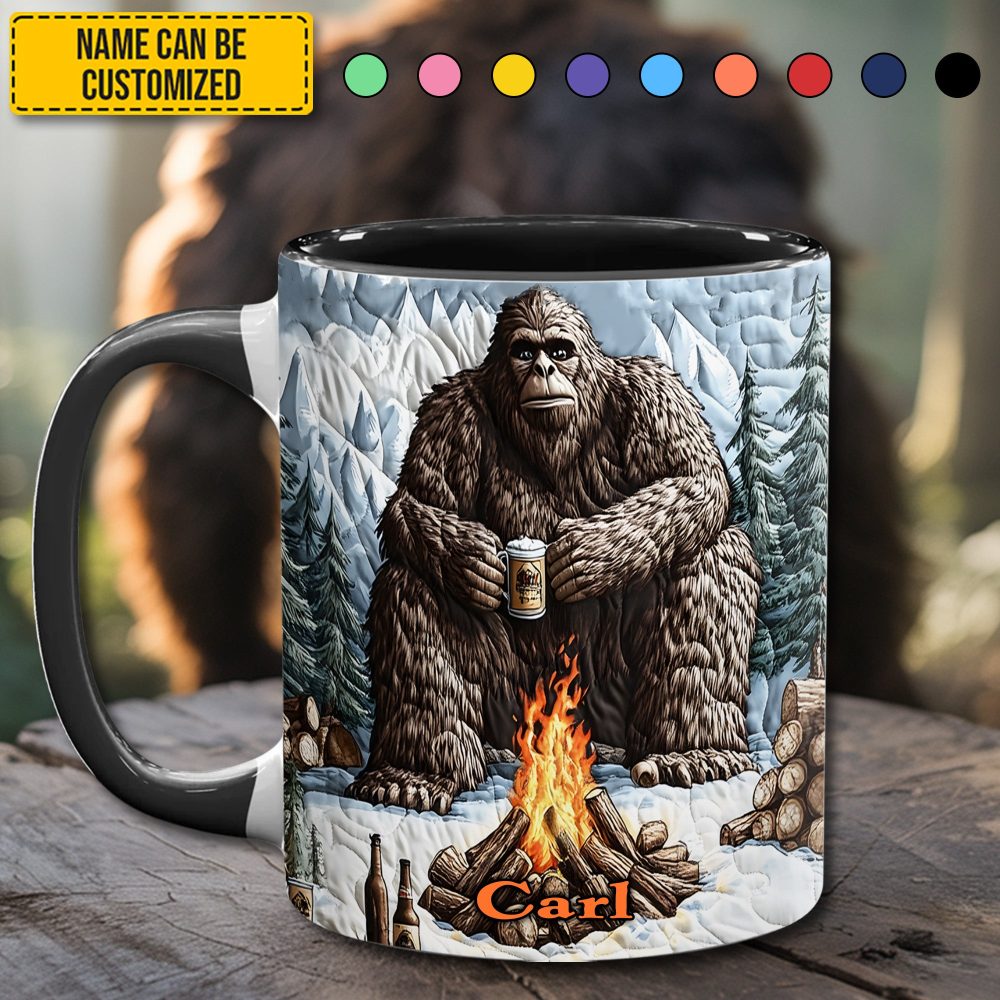 Beerfoot – Personalized Funny Bigfoot Accent Mug - Image 5