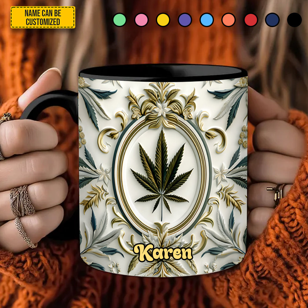 Personalized Luxury Weed Accent Mug - Image 4