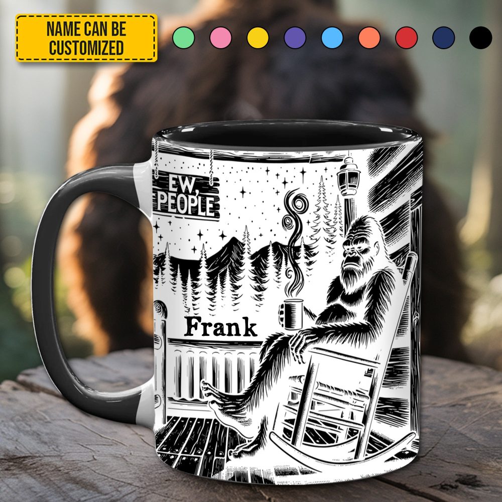 Bigfoot Accent Mug - Personalized Accent Mug - Image 5