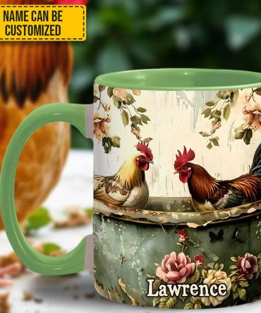 Rooster Vintage – Personalized Chicken Accent Mug