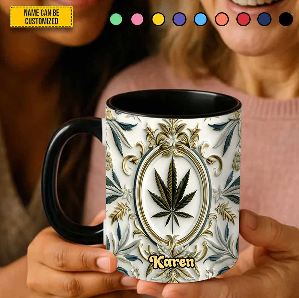 Personalized Luxury Weed Accent Mug - Image 5