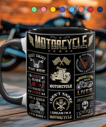 Vintage Motorcycle Collection Accent Mug