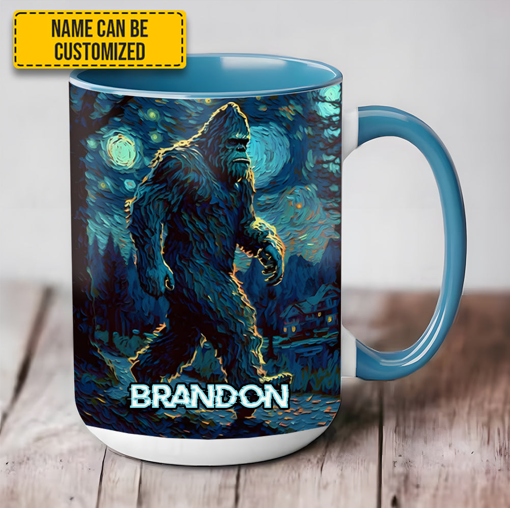 Night Walker - Personalized Bigfoot Accent Mug - Image 11