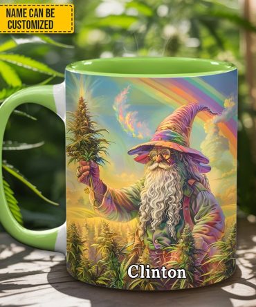 Personalized Whimsical Wizard Weed Accent  Mug