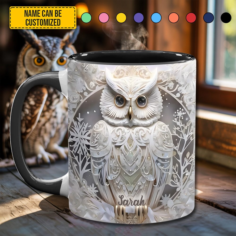 Love Owl - Personalized Accent Mug - Image 2