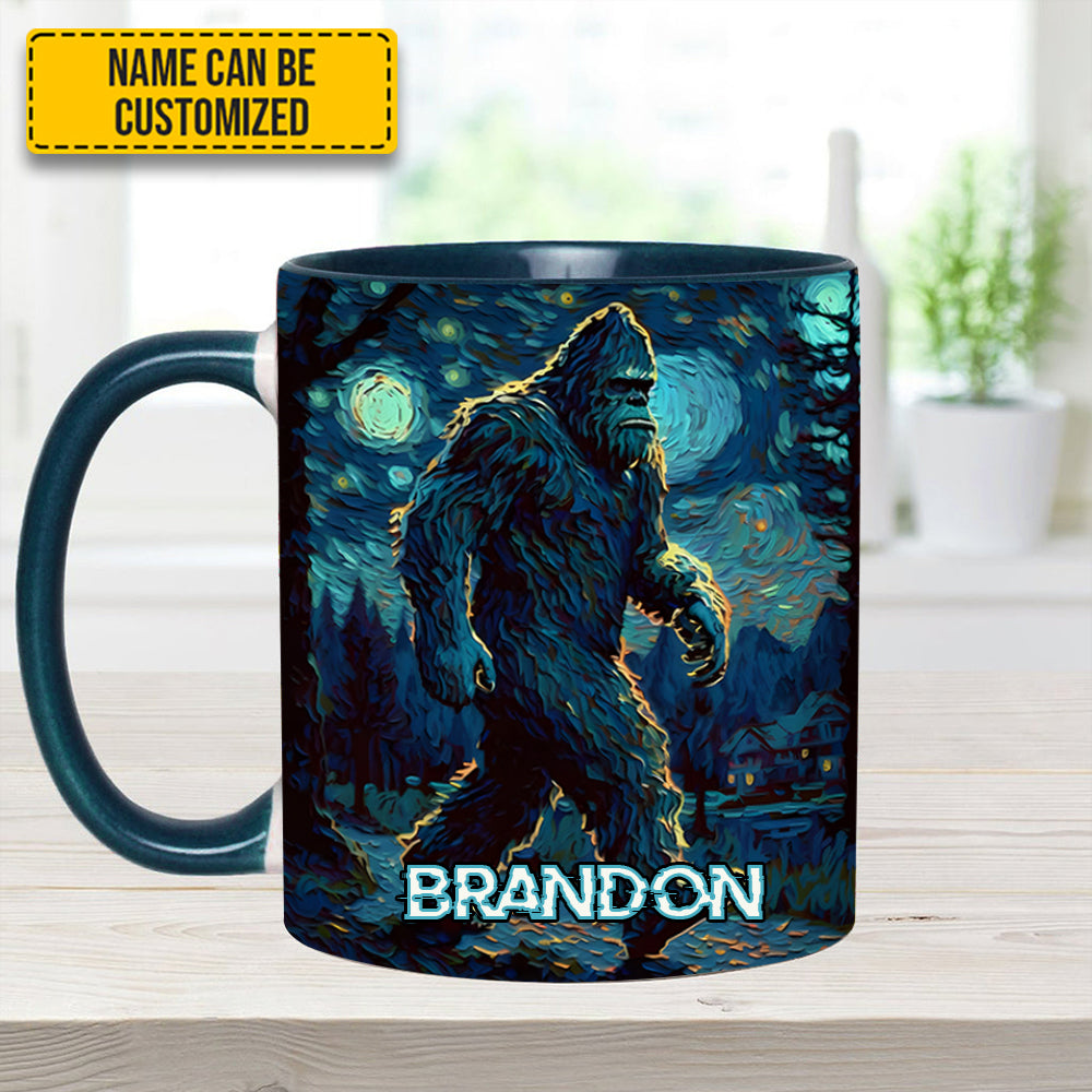 Night Walker - Personalized Bigfoot Accent Mug - Image 13