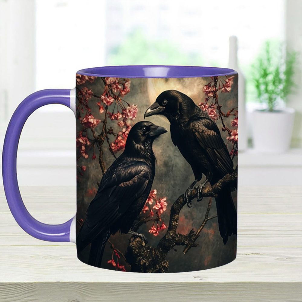 Personalized Raven Couple Accent Mug - Image 9