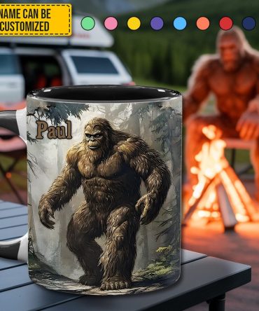 Forest Legend – Personalized Funny Bigfoot Accent Mug