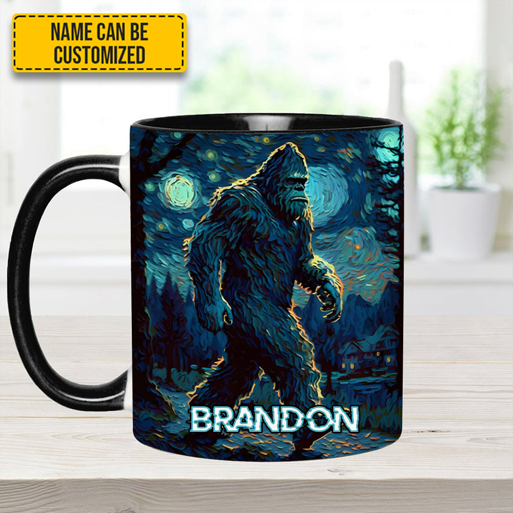 Night Walker - Personalized Bigfoot Accent Mug - Image 7