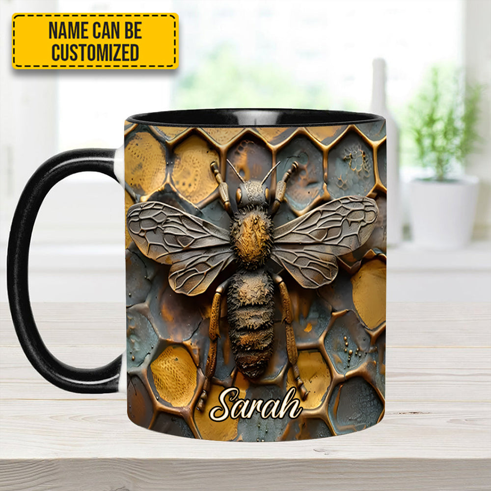 Bee Accent Mug - Personalized Accent Mug - Image 6