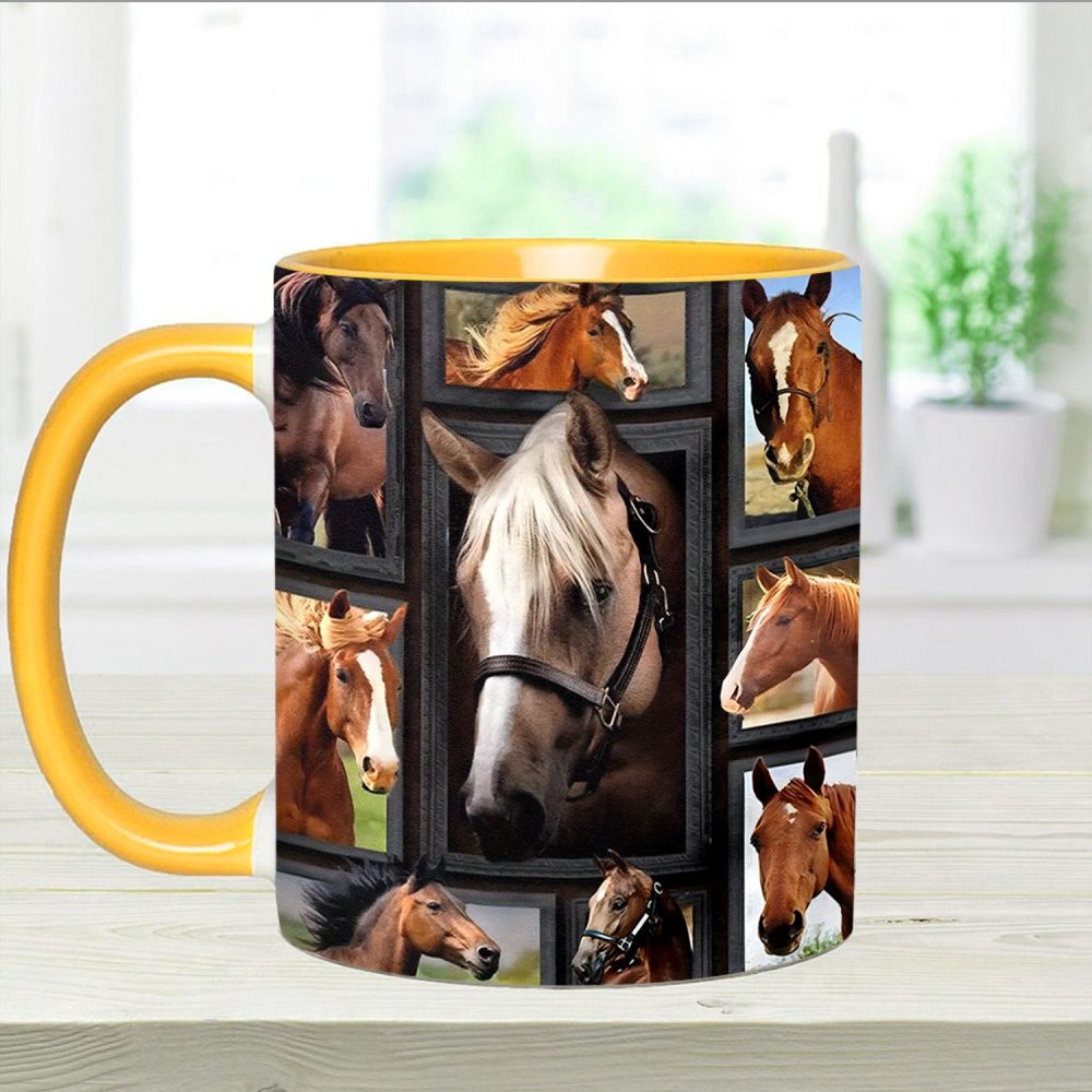 Loves Horses - Horse Accent Mug - Image 12