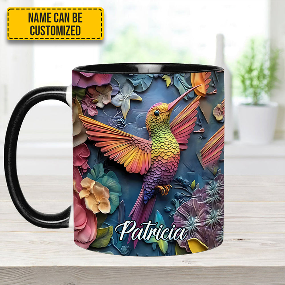 Hummingbird Accent Mug - Personalized Accent Mug - Image 5