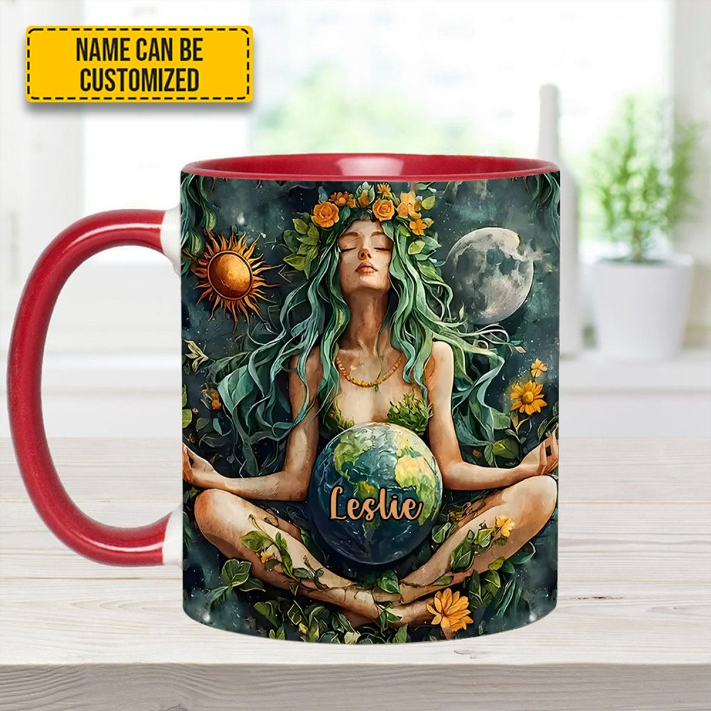 Personalized Mother Earth Goddess Accent Mug - Image 7
