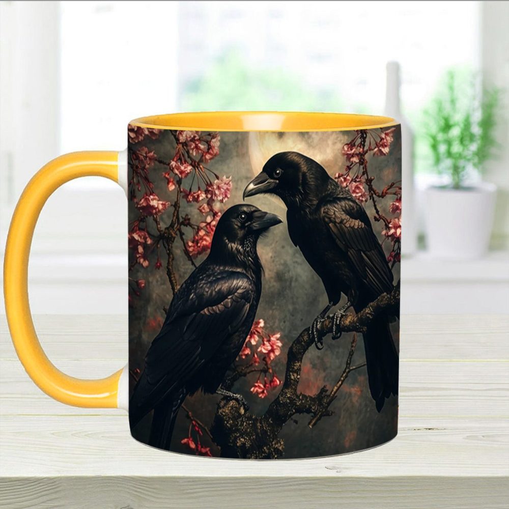 Personalized Raven Couple Accent Mug - Image 10