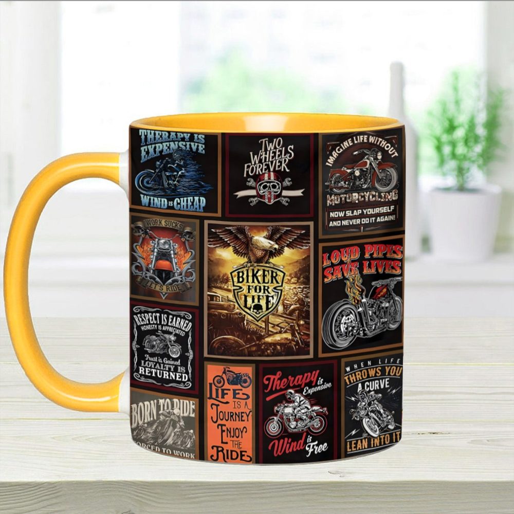 Vintage Biker Collection Accent Mug - Image 6