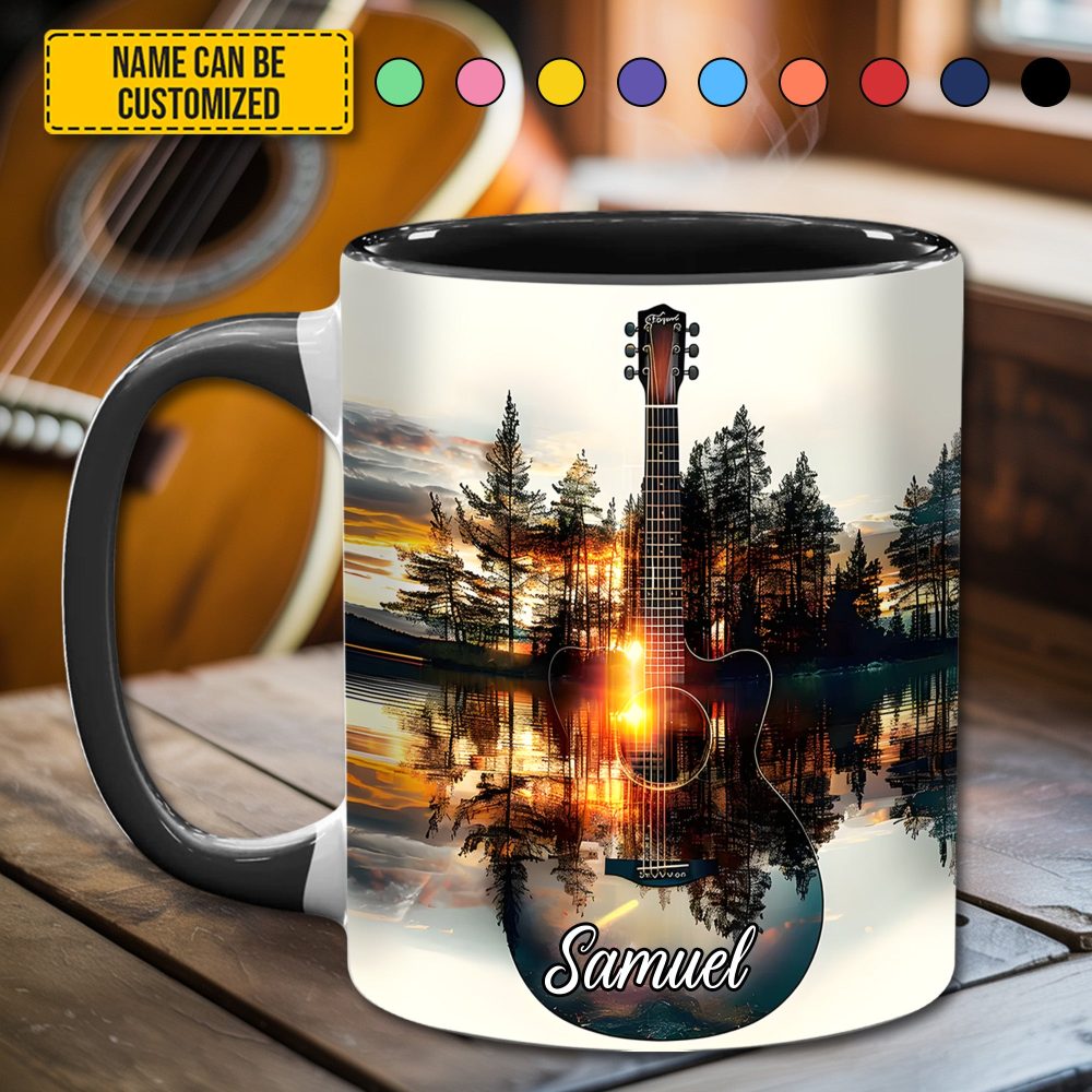 Fantasy Guitar – Personalized Guitar Accent Mug - Image 5