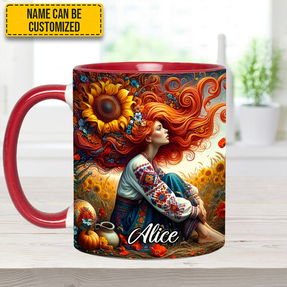 Hippie Girl - Personalized Hippie Accent Mug - Image 9