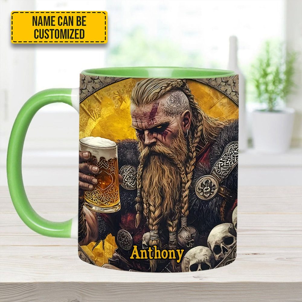 Skål, Warrior – Personalized Viking Beer Accent Mug - Image 7