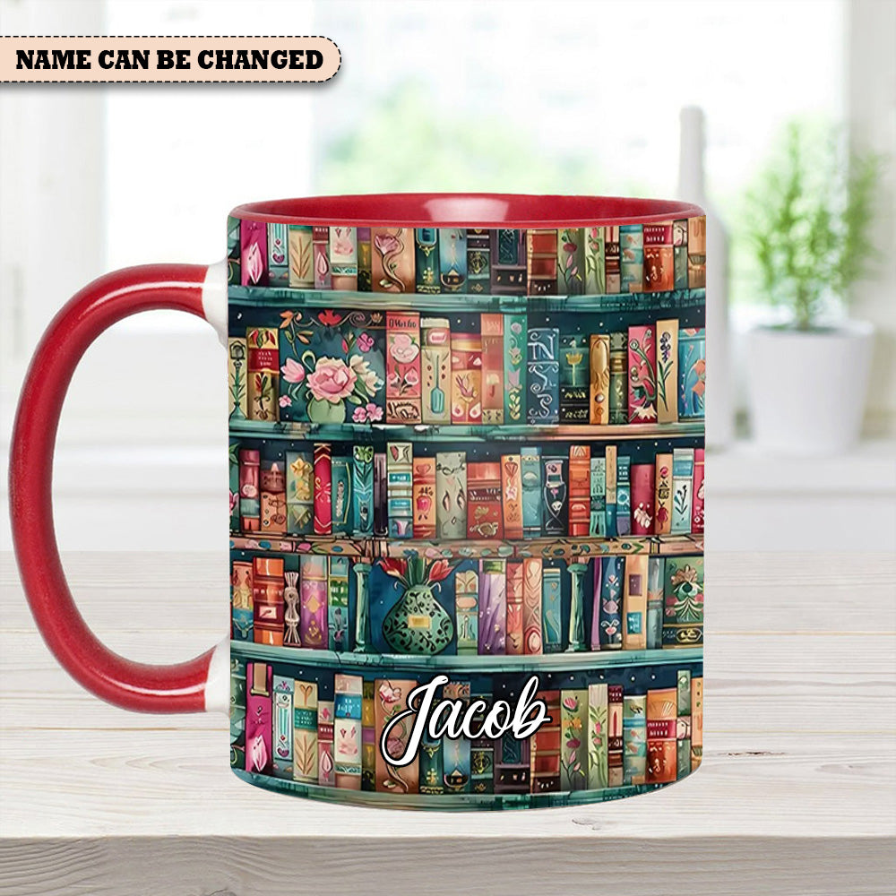 Personalized Bookshelf Mug – Cozy Library Lover’S Dream - Image 11