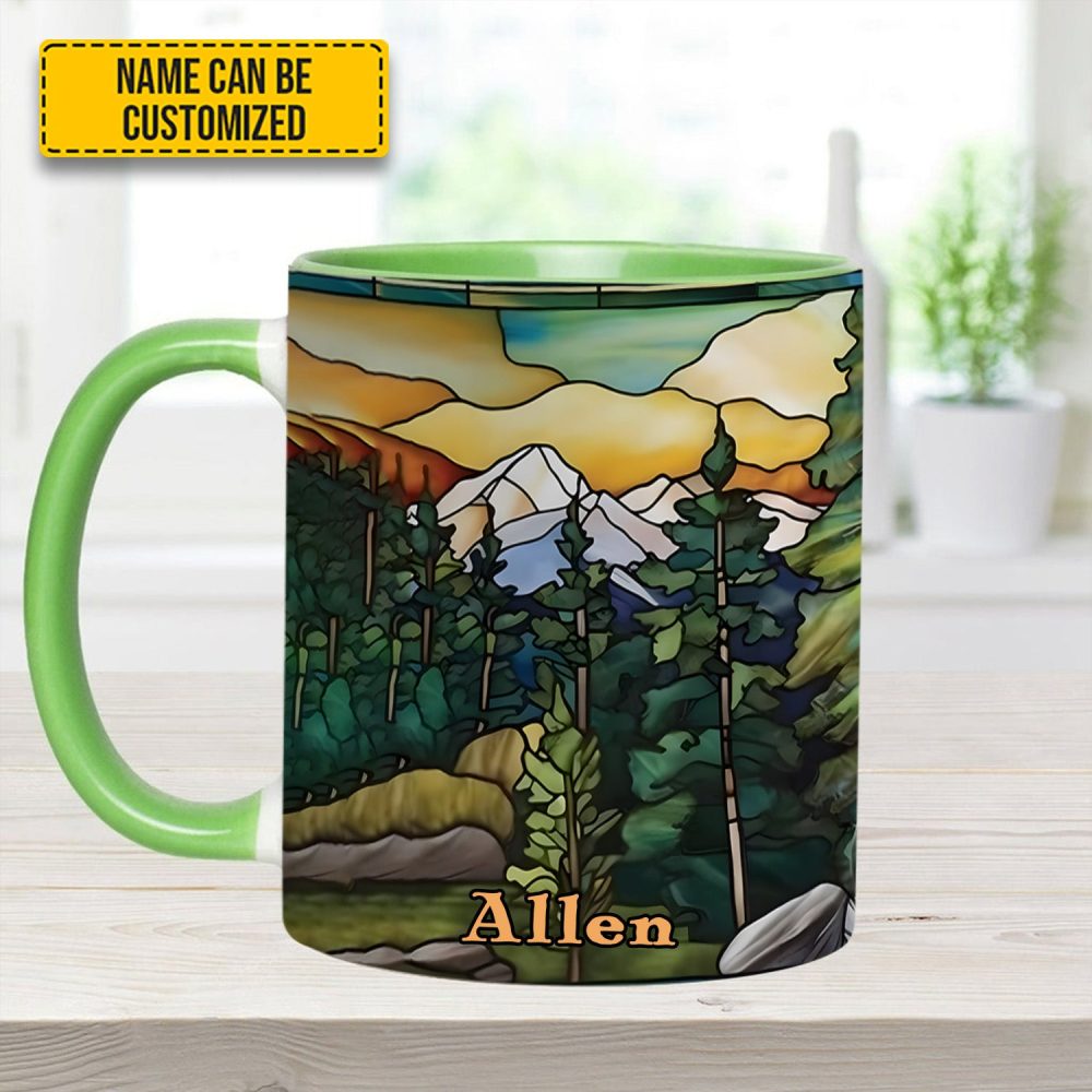 Personalized Mountains Accent Mug - Image 9