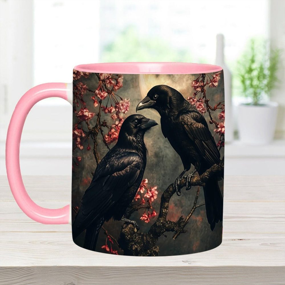Personalized Raven Couple Accent Mug - Image 11