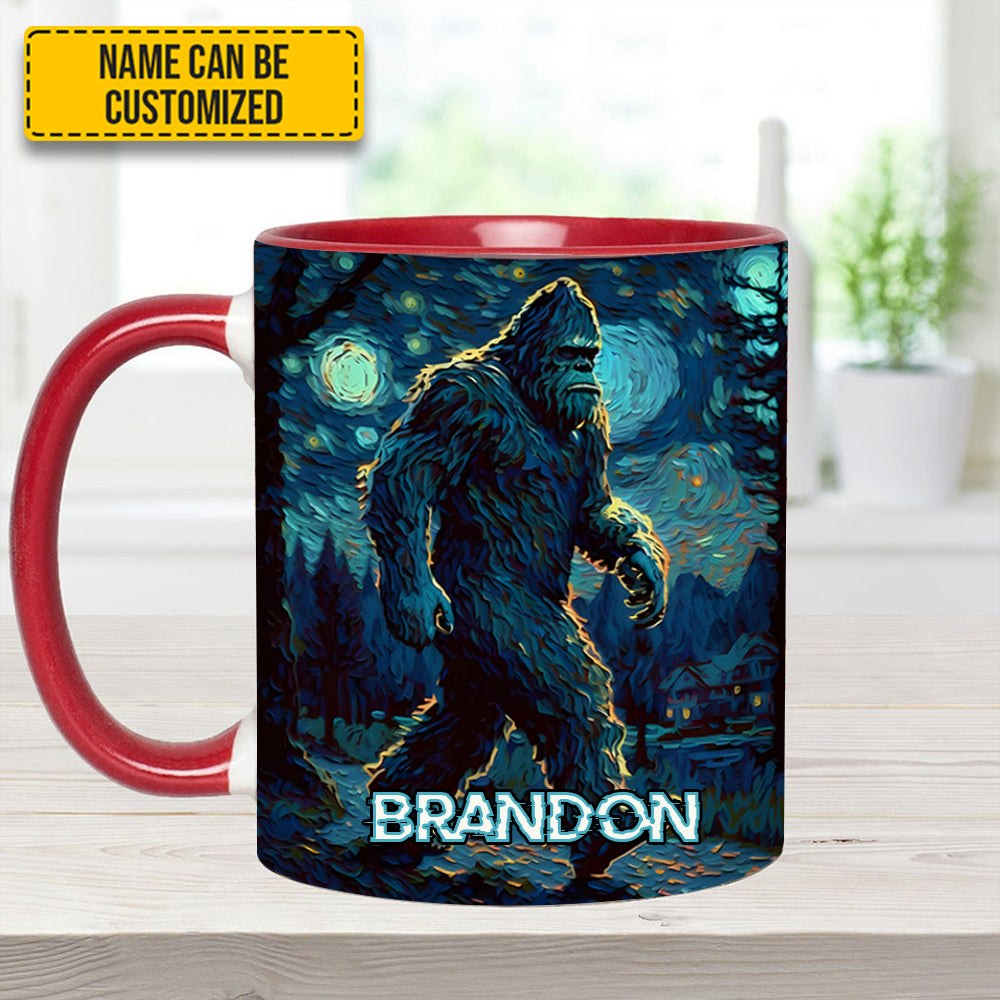 Night Walker - Personalized Bigfoot Accent Mug - Image 8