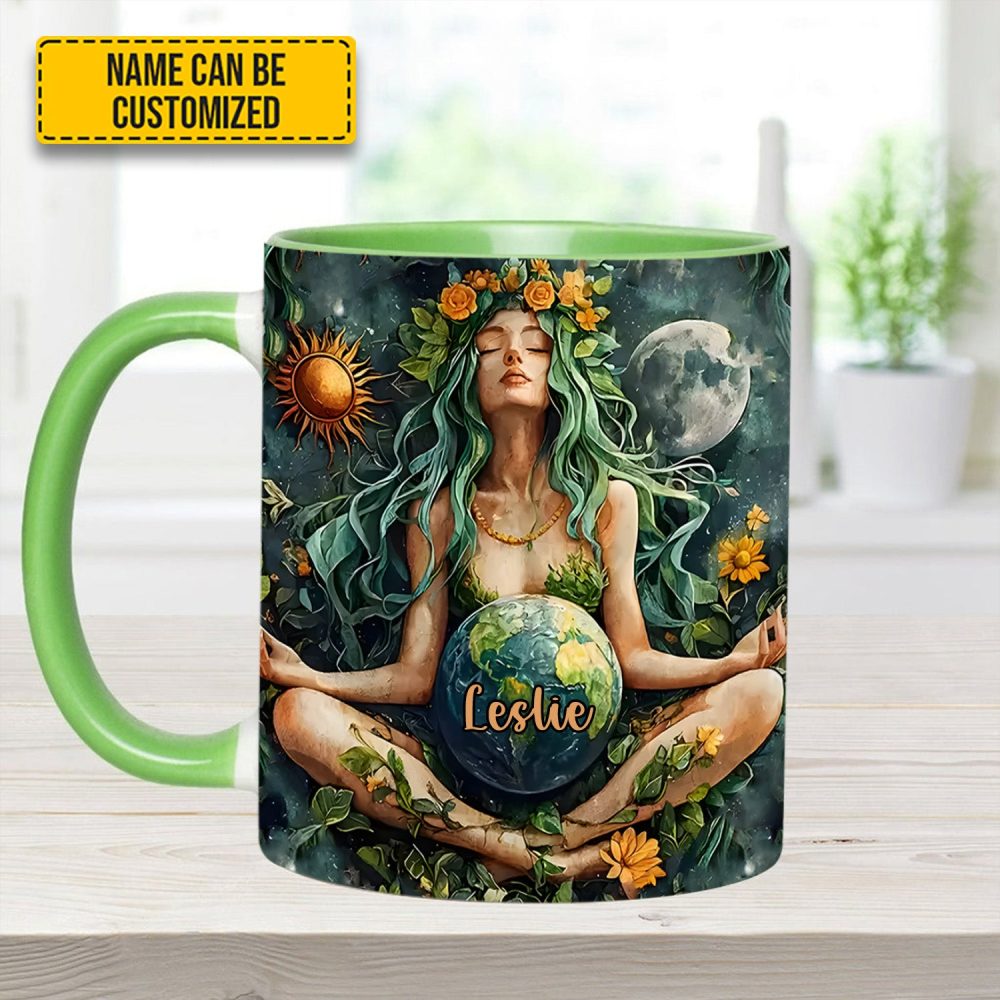 Personalized Mother Earth Goddess Accent Mug - Image 8