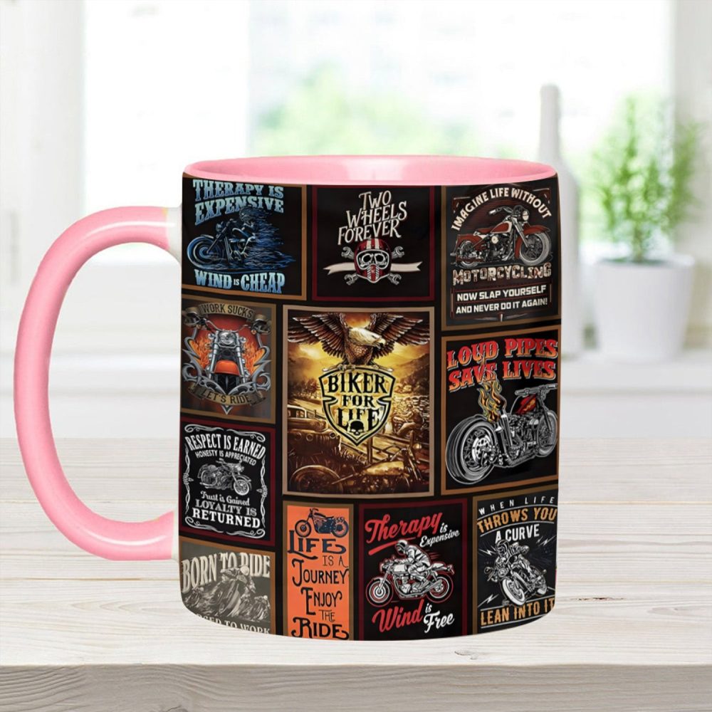 Vintage Biker Collection Accent Mug - Image 10