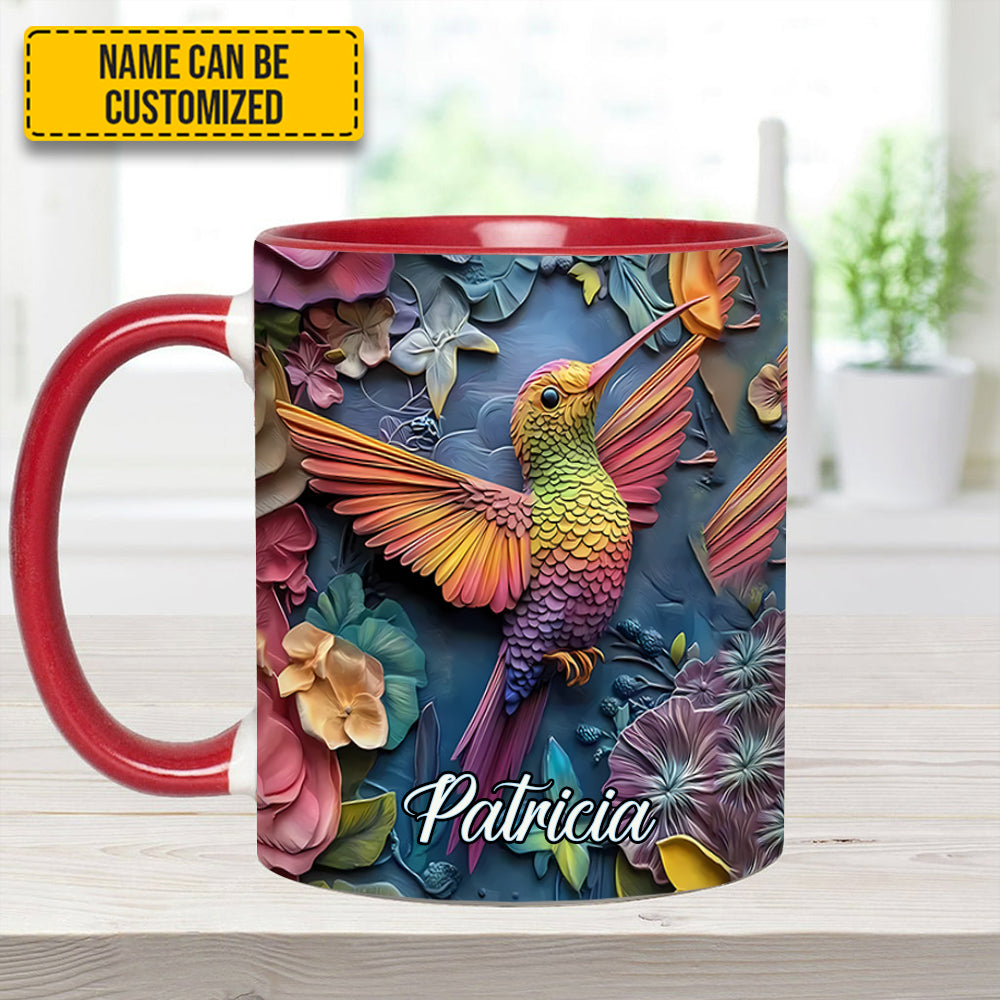 Hummingbird Accent Mug - Personalized Accent Mug - Image 6
