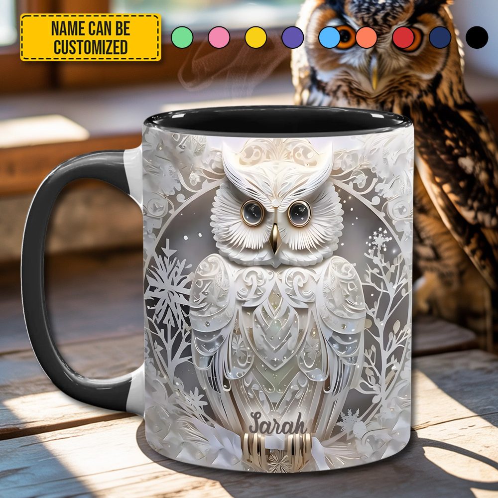 Love Owl - Personalized Accent Mug
