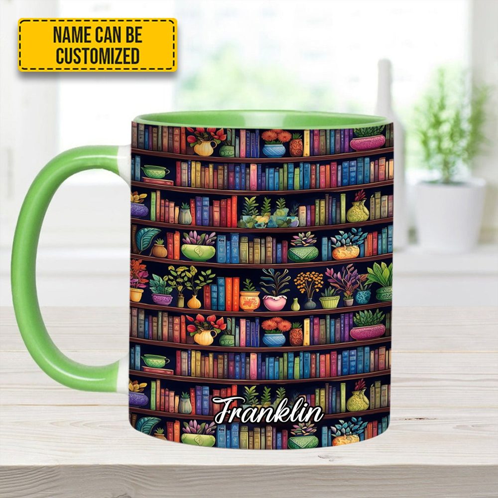 Bookish Floral - Personalized Accent Mug - Image 8