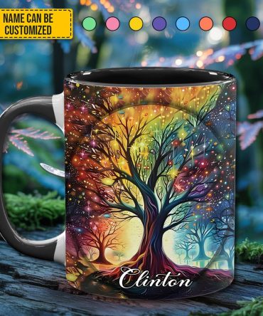 Tree Of Life - Personalized Hippie Accent Mug