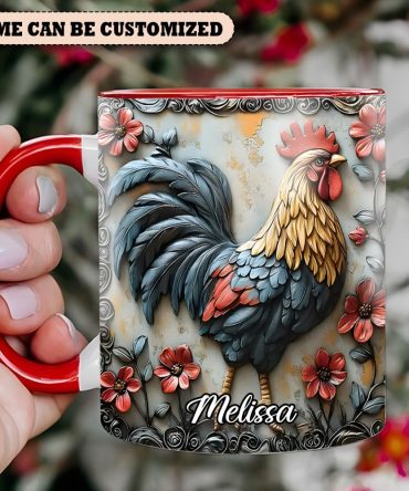Chicken Accent Mug - Personalized Accent Mug