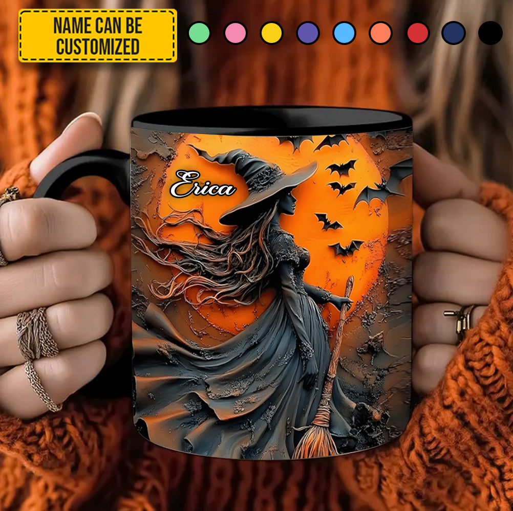 Personalized Midnight Witch Accent Mug - Image 3