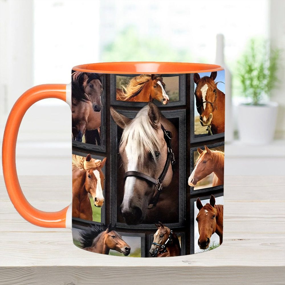 Loves Horses - Horse Accent Mug - Image 13